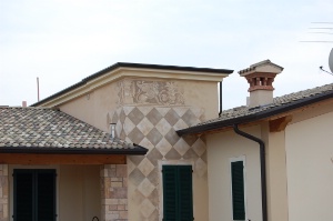 La costruzione delle case a Calvisano: decorazioni degli appartamenti.